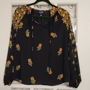 Women's Scoop Lined Blouse-Medium